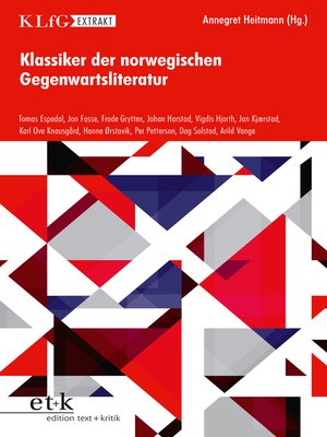 cover image of KLfG Extrakt--Klassiker der nowegischen Gegenwartsliteratur